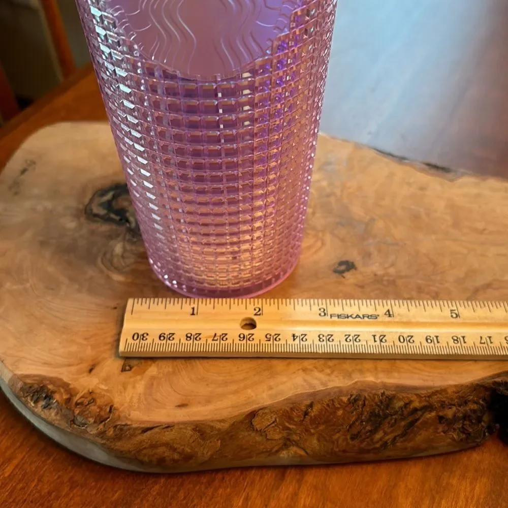 Starbucks Iridescent Pink Disco Ball 24 oz. Tumbler